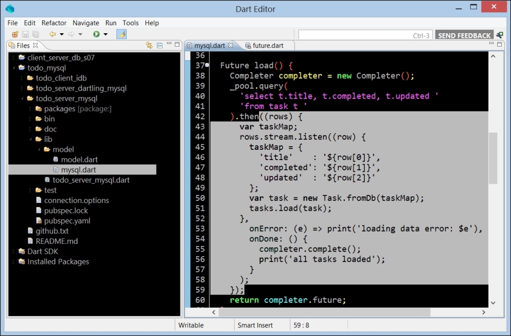 Storing todo data in MySQL