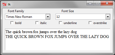 Font Selector