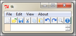 The icon toolbar and View menu functions