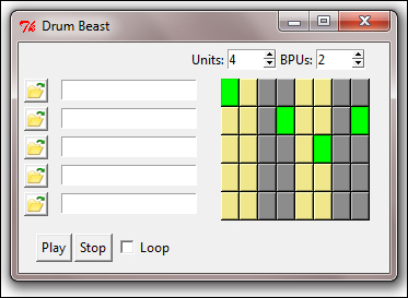 Completing the pattern editor