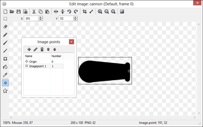 Creating the spawning image point