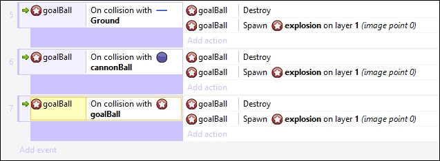 Adding particles when goalBall is destroyed