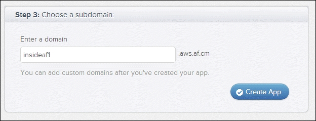 Creating and deploying a preconfigured application