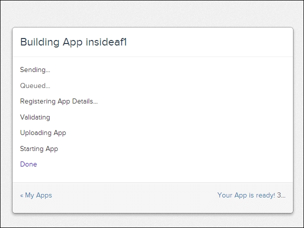 Creating and deploying a preconfigured application