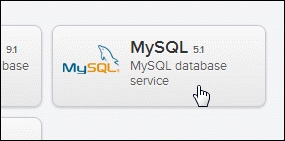 Creating and attaching a MySQL service