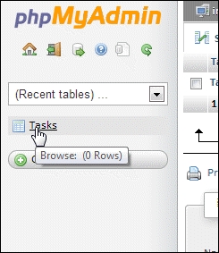 Creating and populating a database table