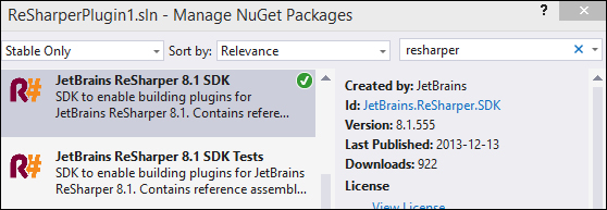 Getting the required NuGet packages