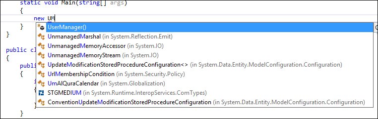 Enhanced IntelliSense