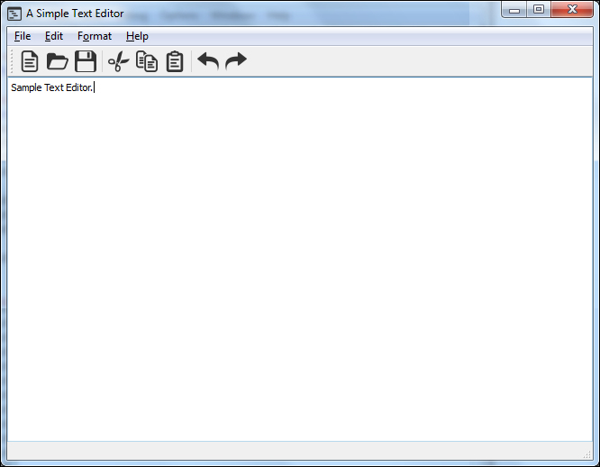 A simple text editor