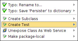 Creating test code