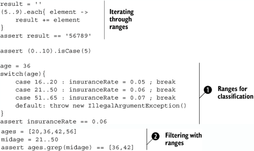 Ranges are objects