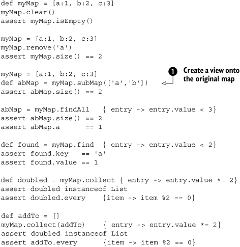 Changing map content and building new objects from it