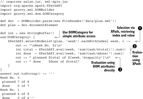 XPath to text reporting