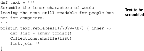 Scrambling the inner character of words