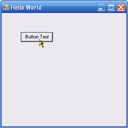 Active Hello World form with a button