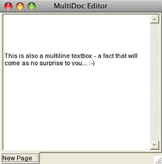 MultiDoc running under Mono on the Apple Mac