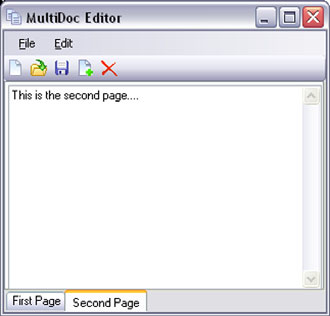 The completed MultiDoc with all the new commands added to the user interface