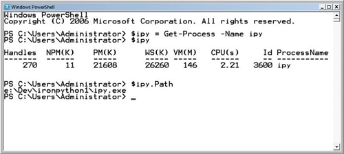 The PowerShell interactive environment