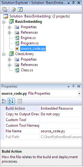 Creating embedded resources in Visual Studio