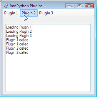 The IronPython Plugins example application