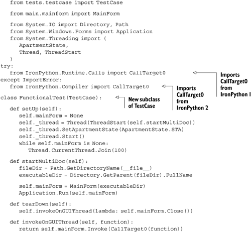 A FunctionalTest base class for interacting with a running MultiDoc