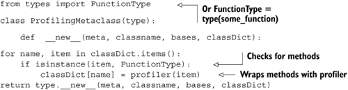 A profiling metaclass that wraps methods with profiler