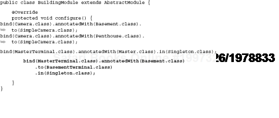 All four fields of ControlRoom are wired with the same instance of MasterTerminal. 