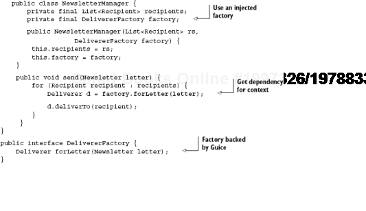 A newsletter component, using Assisted Injection