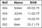 File in chronological order