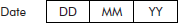 Data elements of data object Date