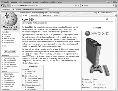 Wikipedia’s Xbox 360 web page maintained by a global community of enthusiast Xbox 360 gamers.