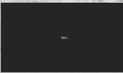 The text FPS being rendered.