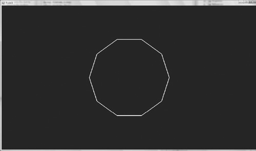 Rendering a circle.