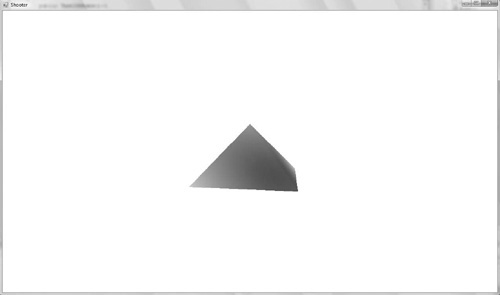 A 3D pyramid.