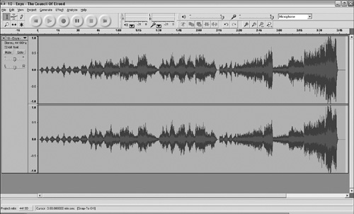 Audacity is an excellent freeware sound-editing program with many advanced features.