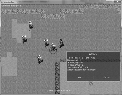 This demo shows how to cause sprites to face toward each other in order to fight.