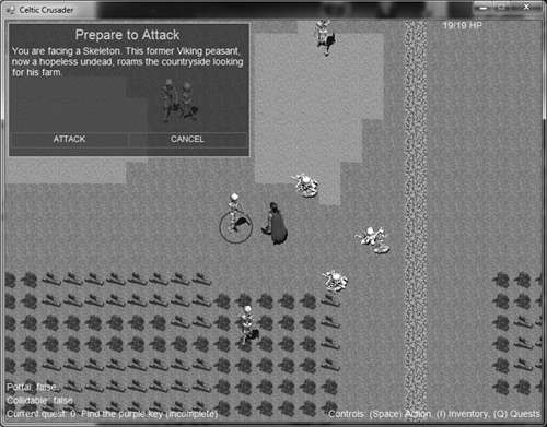 Attacking enemy characters that were added to the level with script code.