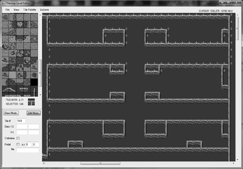 Adding a Collidable property to the solid wall tiles.