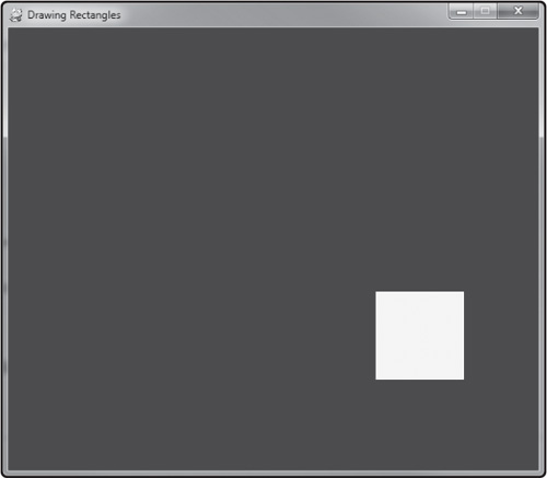 The Drawing Rectangles example.