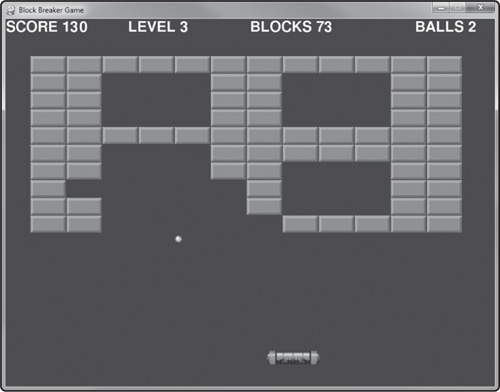 The Block Breaker Game.