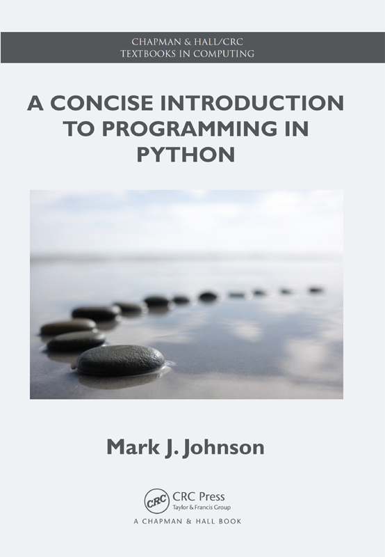 A Concise Introduction to Programming in Python: cover image