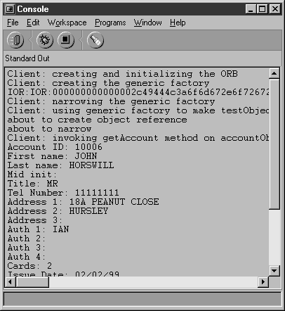 VisualAge for Java: The Console Panel