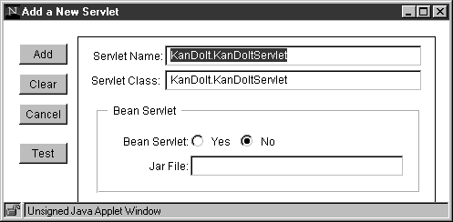 WebSphere Application Server: Add a new servlet