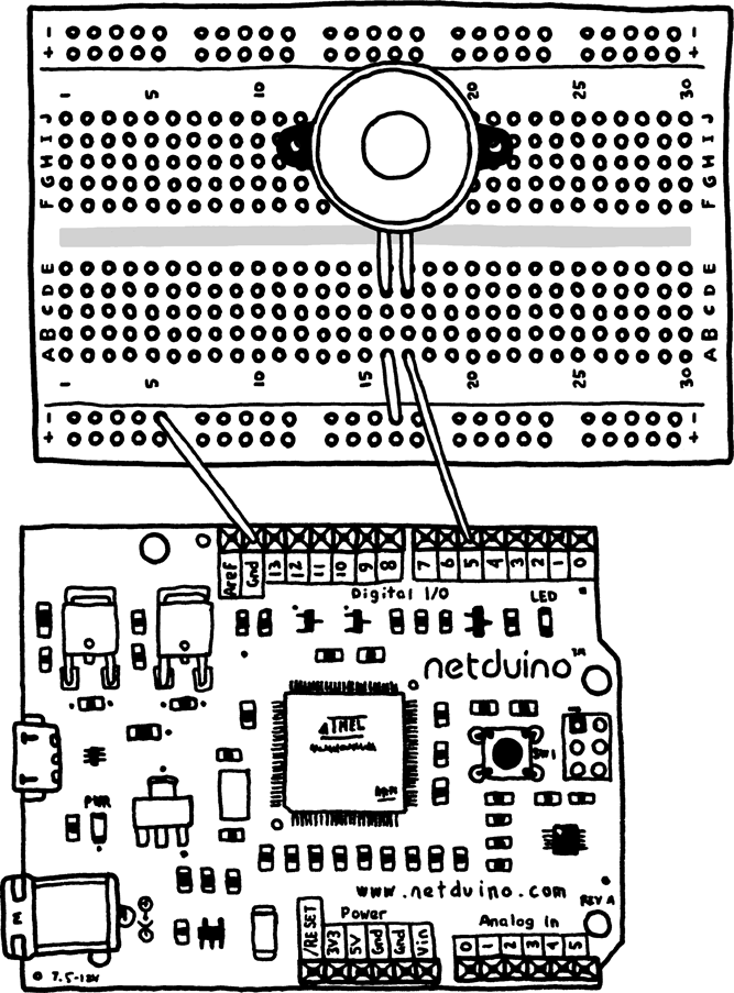 Connecting the piezo