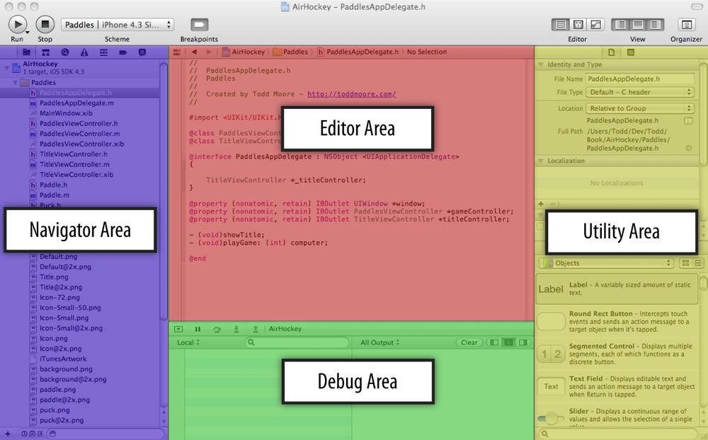 Xcode workspace window