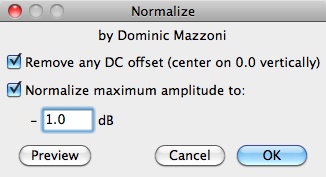 Normalizing audio