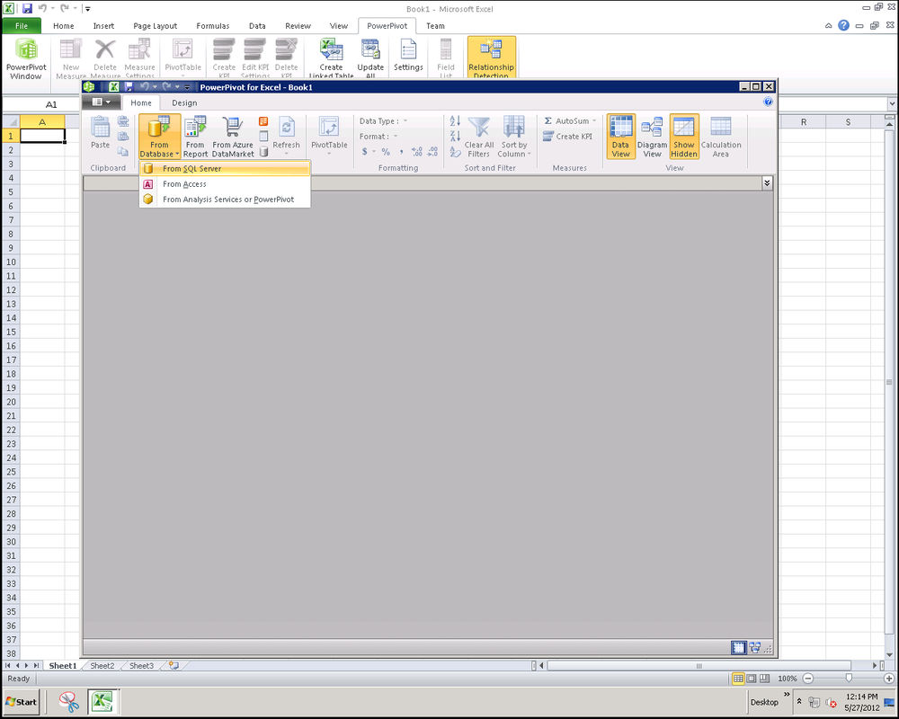 Getting external data into PowerPivot