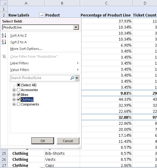 Accessing PivotTable filters