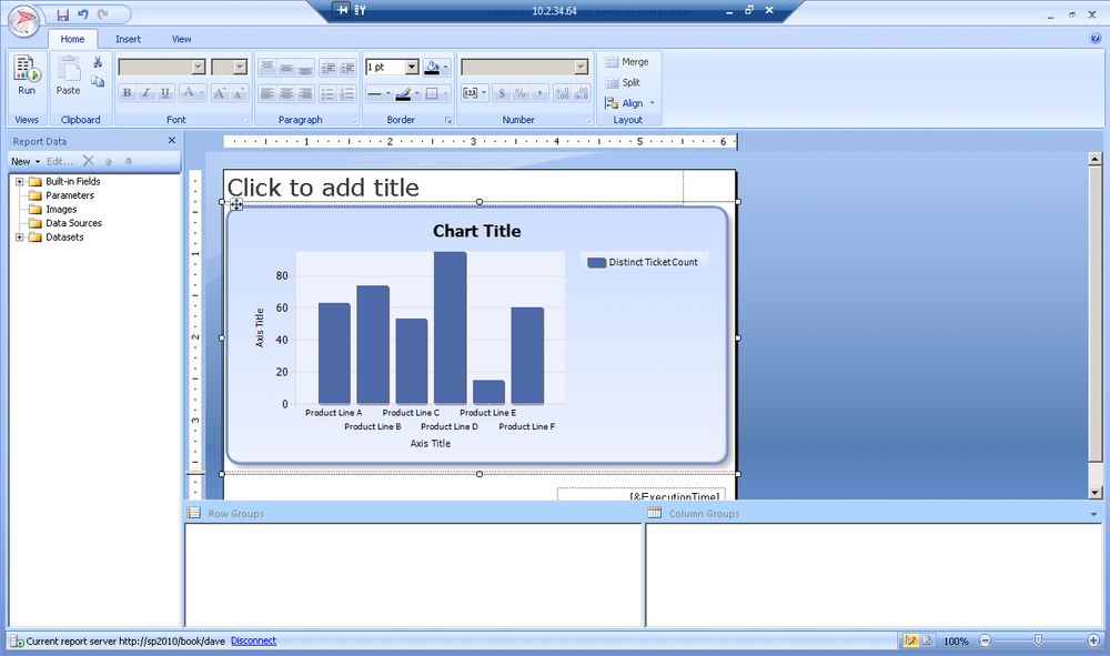 Previewing the chart