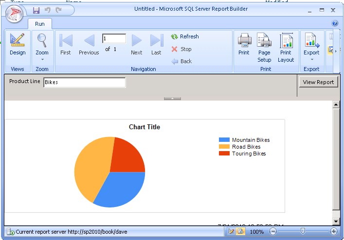 Previewing with a filter parameter